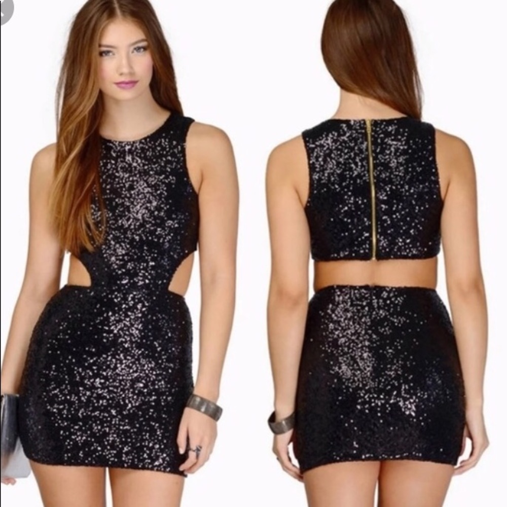 Tobi Cutout Sequin Dress